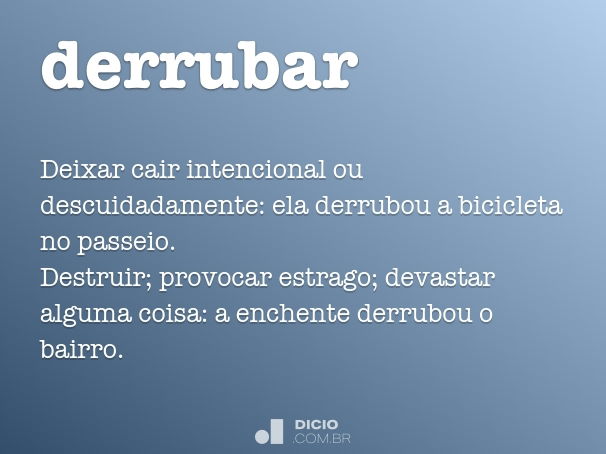 derrubar