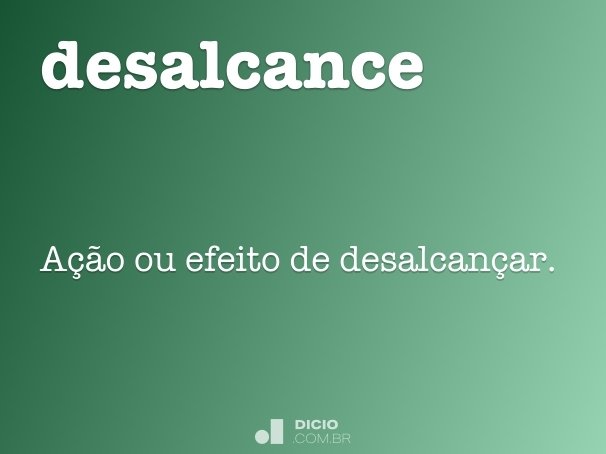 desalcance
