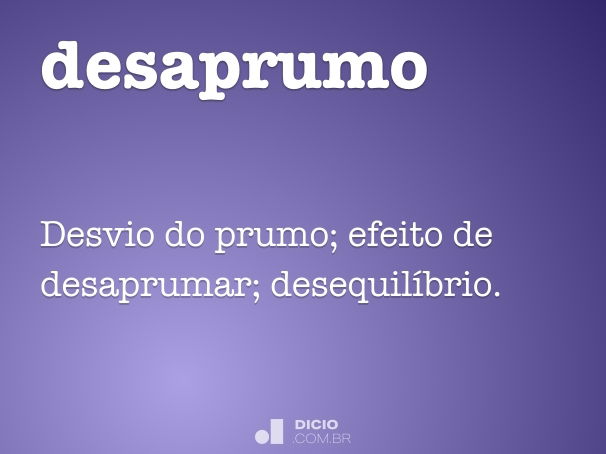 desaprumo