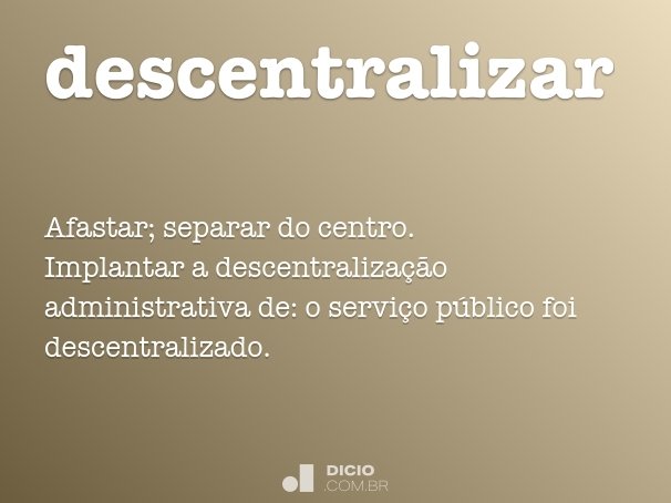 descentralizar