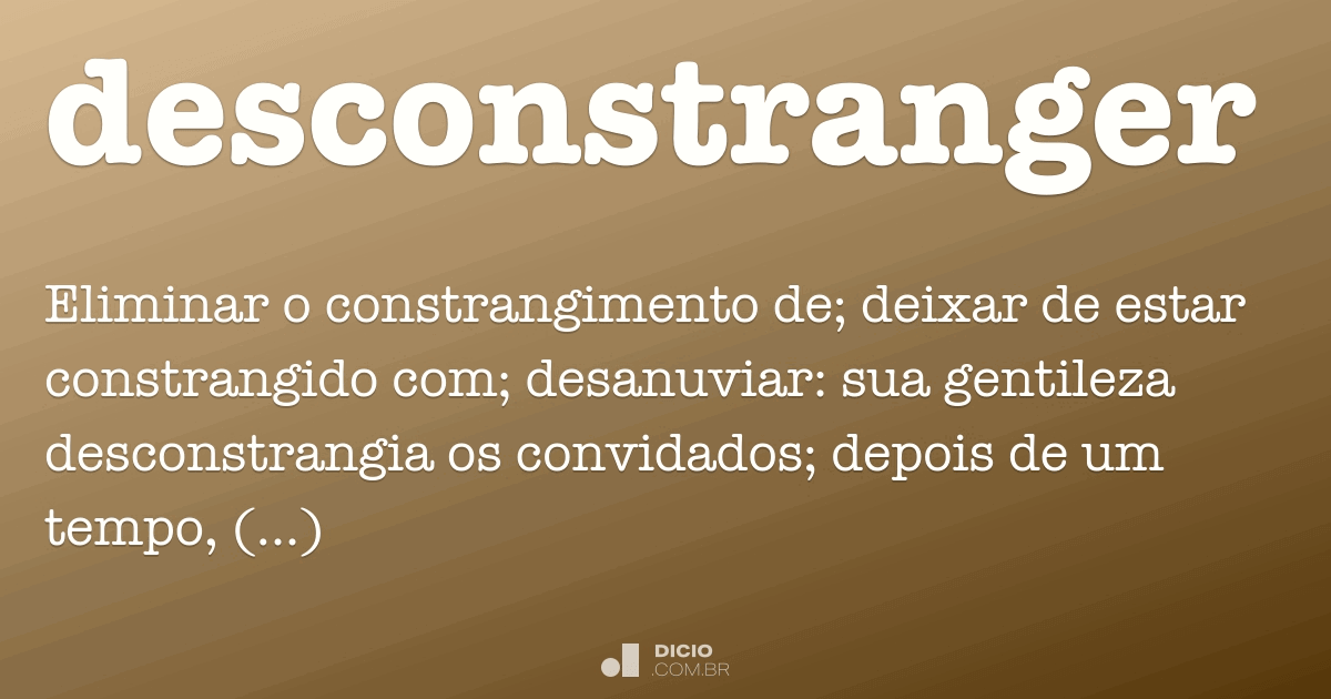 Constrangimento - Dicio, Dicionário Online de Português