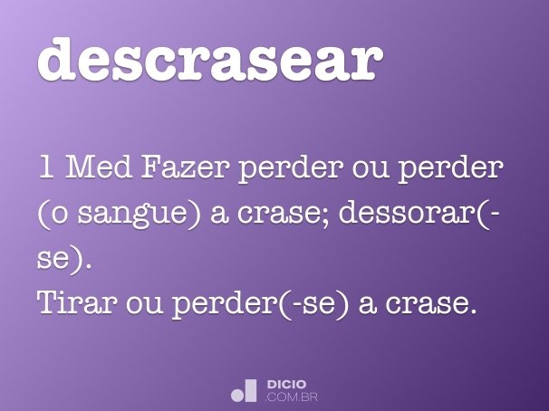 descrasear