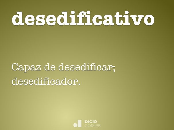 desedificativo