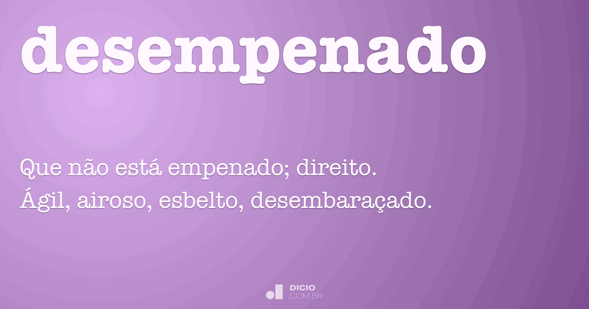 Sinônimo de Empenado