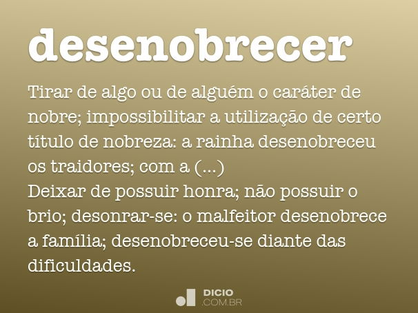 desenobrecer