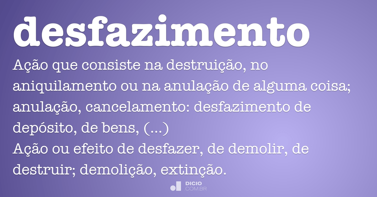 Decaimento - Dicio, Dicionário Online de Português