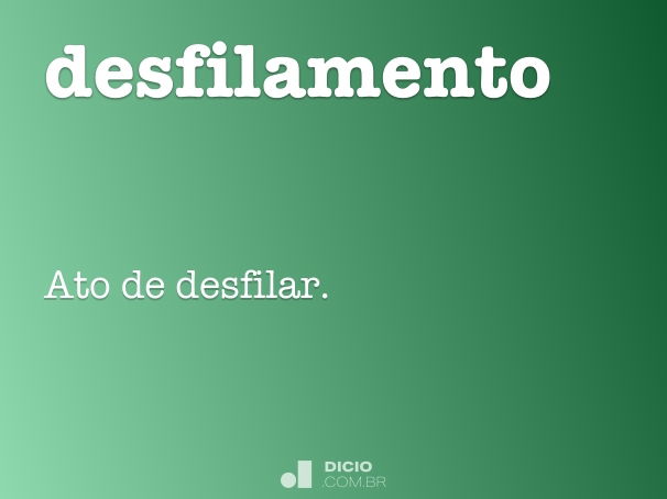 desfilamento