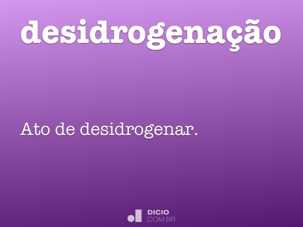 desidrogenação