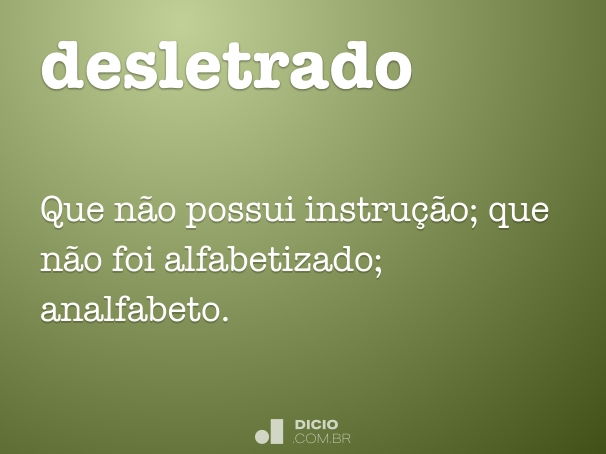 desletrado