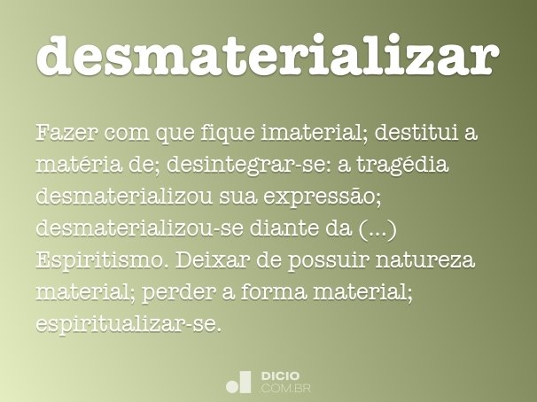 desmaterializar