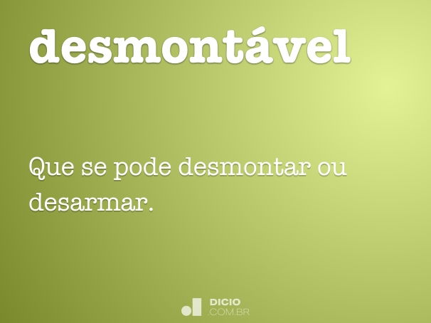 desmontável