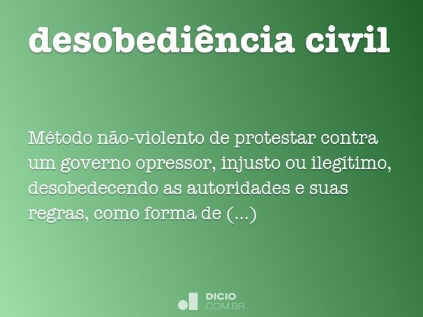 desobediência civil