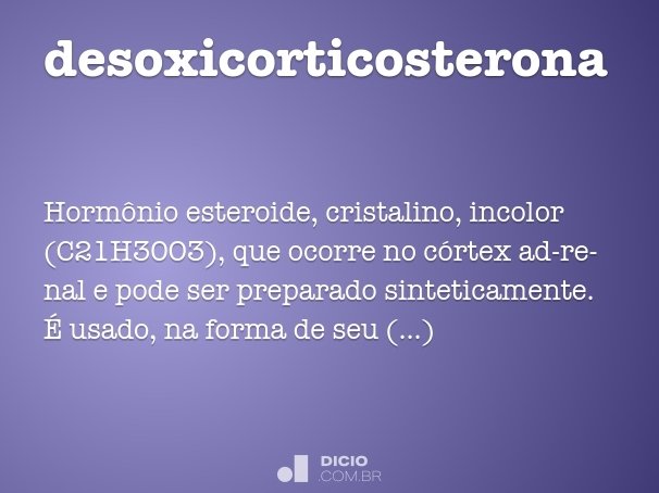 desoxicorticosterona