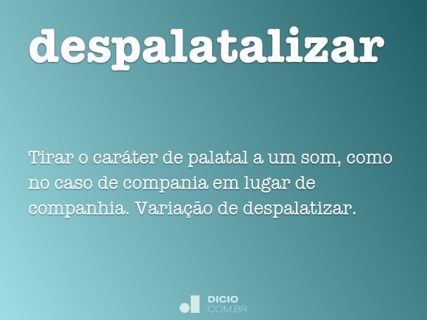 despalatalizar