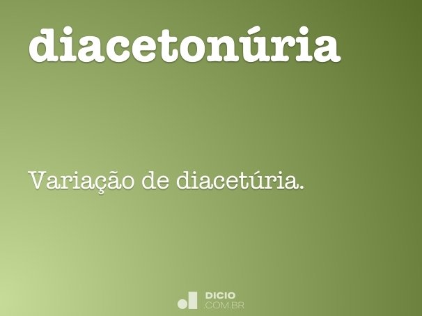 diacetonúria