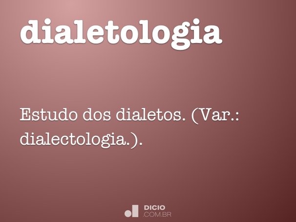 dialetologia
