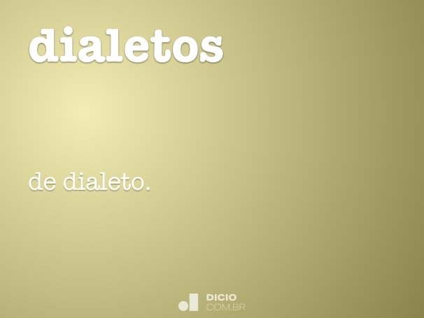 dialetos