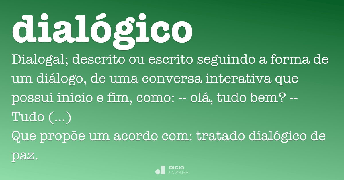 Dialógico Dicio, Dicionário Online de Português