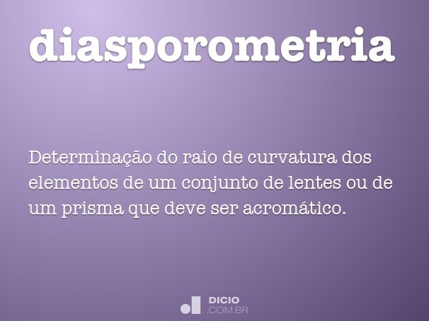 diasporometria