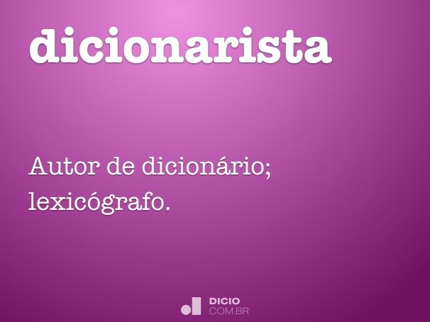 dicionarista