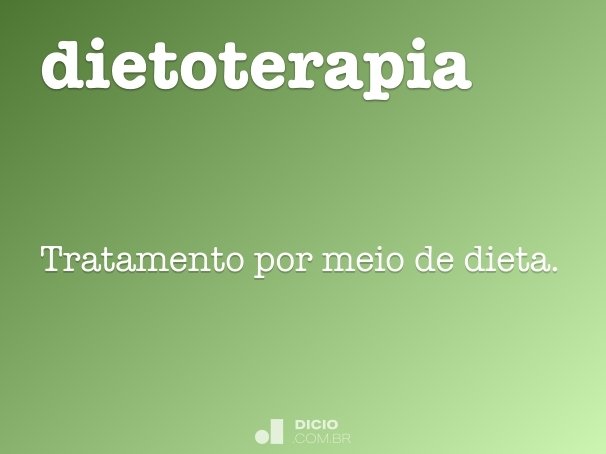 dietoterapia