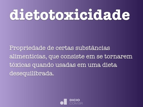 dietotoxicidade
