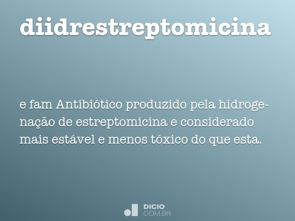 diidrestreptomicina