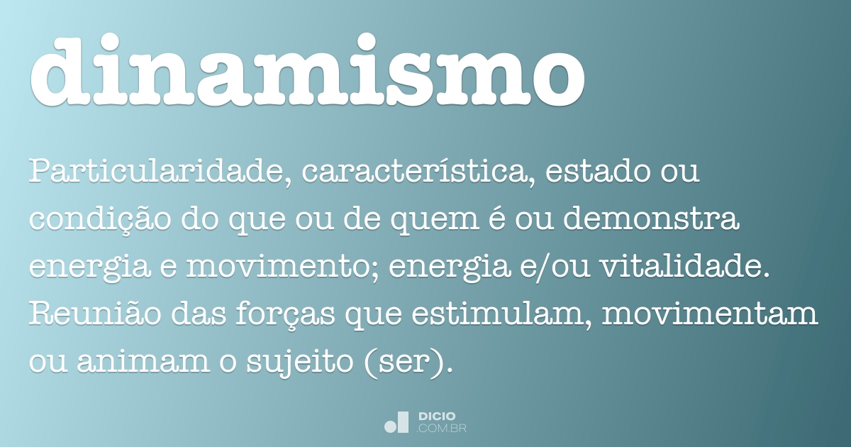 Dinamismo Dicio, Dicionário Online de Português