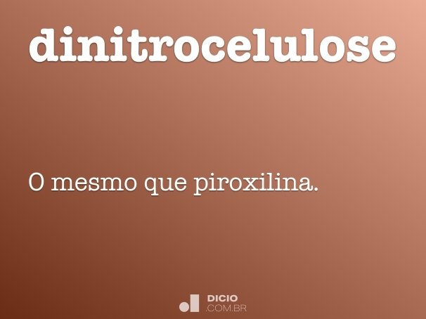 dinitrocelulose