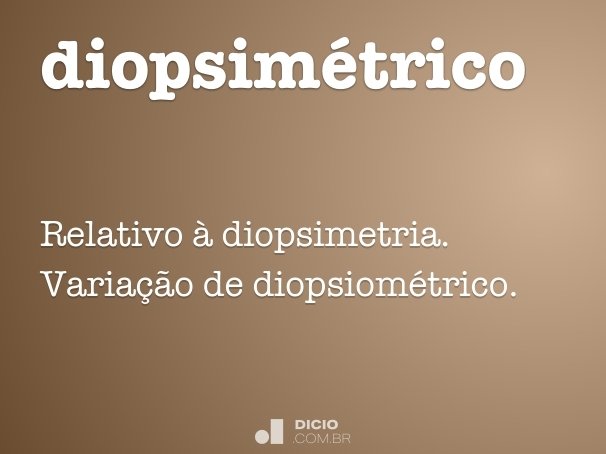 diopsimétrico