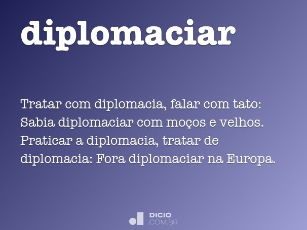 diplomaciar