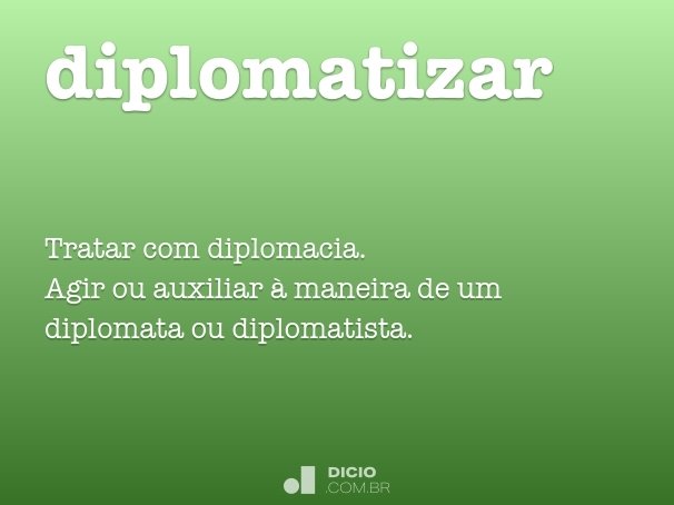 diplomatizar