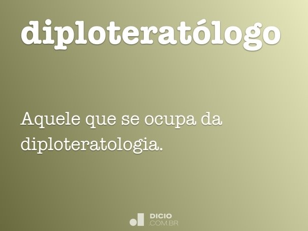 diploteratólogo