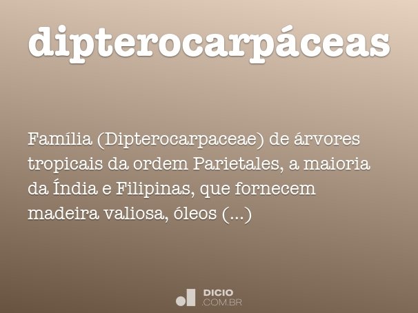 dipterocarpáceas