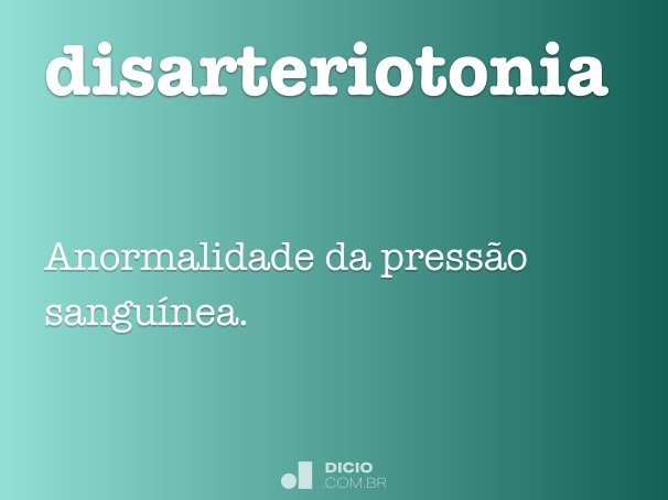 disarteriotonia
