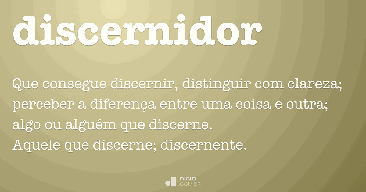 discernir  Tradução de discernir no Dicionário Infopédia de Português -  Inglês