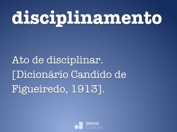 disciplinamento