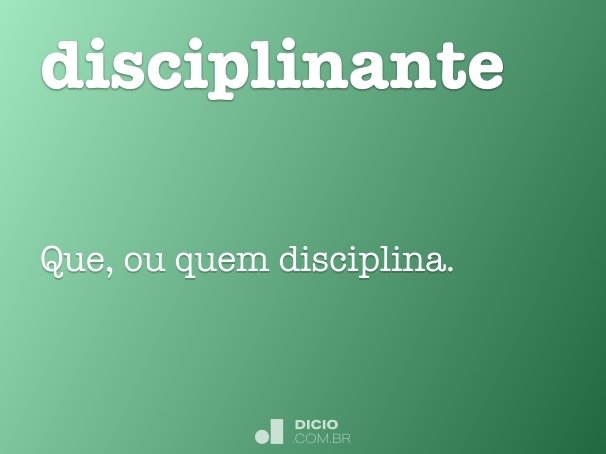 disciplinante