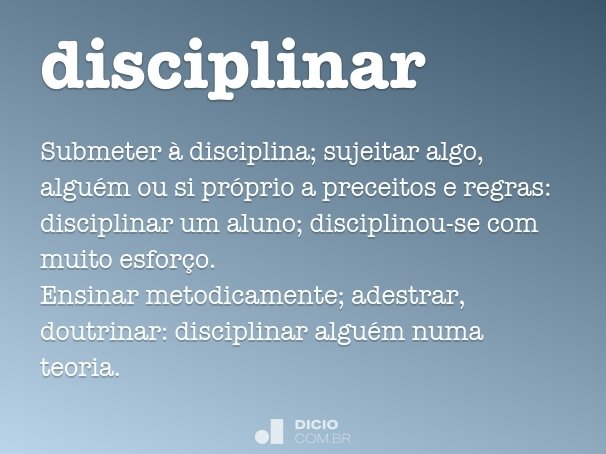 disciplinar