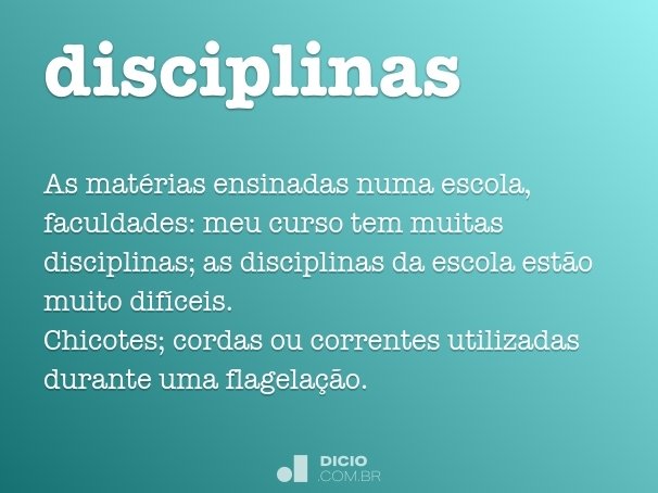 disciplinas