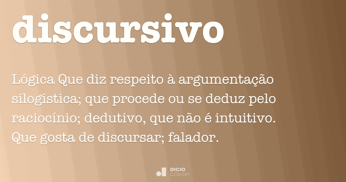 O Que É Conhecimento Discursivo De Exemplos Diferentes Já Citados