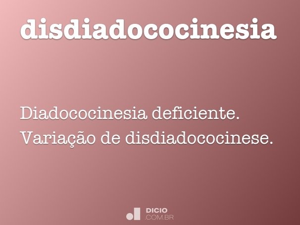 disdiadococinesia