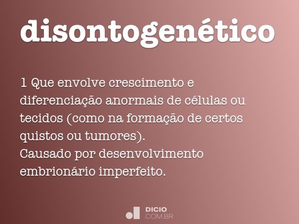 disontogenético