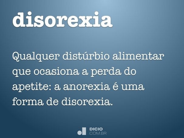 disorexia
