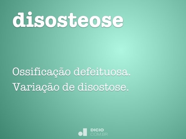 disosteose