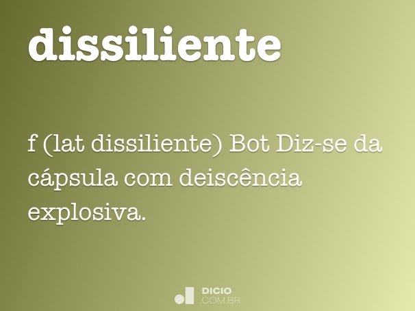 dissiliente