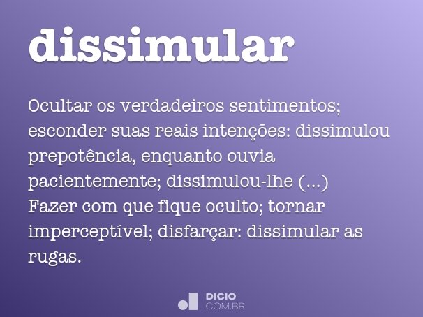 dissimular