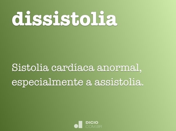 dissistolia
