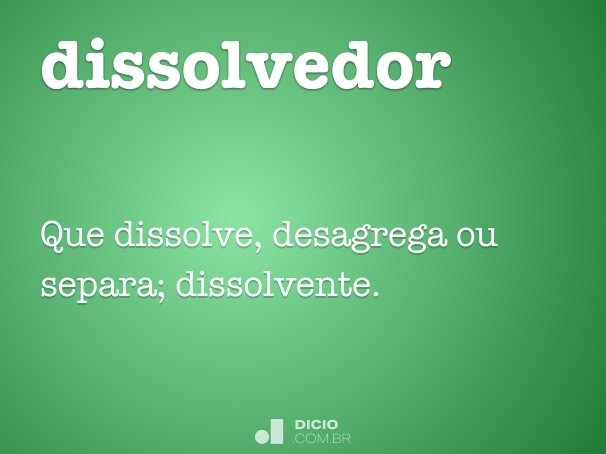 dissolvedor