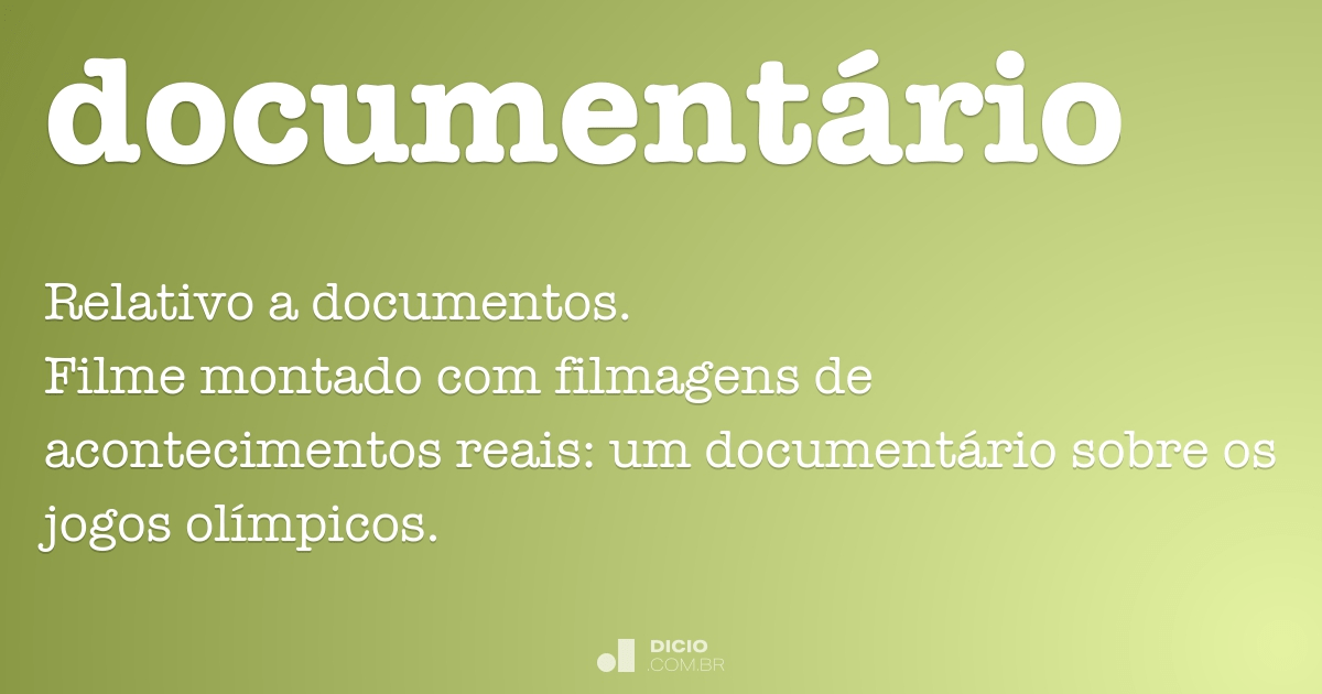 Docuficção - Dicio, Dicionário Online de Português